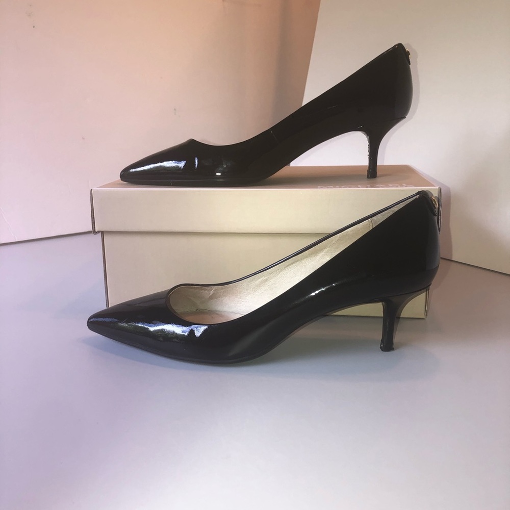 Michael Kors Patent leather kitten heel pumps